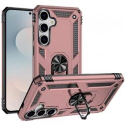 Samsung s26 Ring Magnetic Kickstand Hybrid Case Cover - Rose Gold