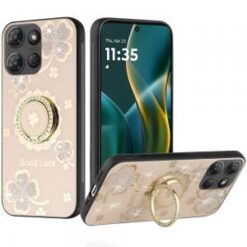 Moto G Stylus 5G 2026/2025 SPLENDID Diamond Glitter Ornaments Engraving Case Cover - Good Luck F