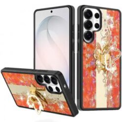 Samsung s26 Ultra SPLENDID Diamond Glitter Ornaments Engraving Case Cover - Enchanted Butterfly