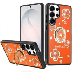 Samsung s26 Ultra SPLENDID Diamond Glitter Ornaments Engraving Case Cover - Good Luck Floral Cos