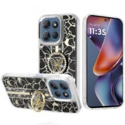 For Moto G 5G 2025/2026 - G Play 2026 - Splendid Floral Designs with Metal Camera and Buttons with B
