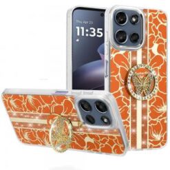 For Moto G 5G 2025/2026 / G PLAY 2026 Splendid Floral Designs with Metal Camera and Buttons with But