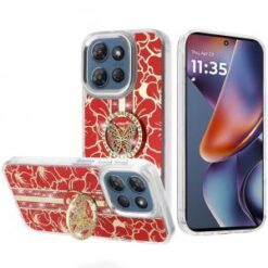 For Moto G 5G 2025/2026 - G Play 2026 - Splendid Floral Designs with Metal Camera and Buttons with B