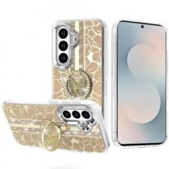 Samsung s26 Plus Splendid Floral Designs with Metal Camera and Buttons with Butterfly Ring Stand