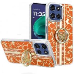 Moto G Stylus 5G 2026/2025 Splendid Floral Designs with Metal Camera and Buttons with Butterfly