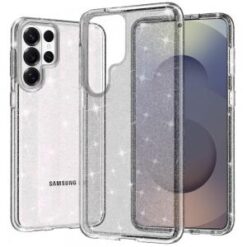 Samsung s26 Ultra Glitter Ultra Thick 3mm Transparent Hybrid Case Cover - Smoke