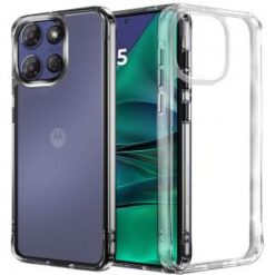 Moto G Stylus 5G 2026/2025 PURE CRYSTAL Transparent Thick 2.0mm ShockProof Chromed Buttons Case