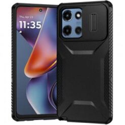 For Moto G 5G 2025/2026 - G Play 2026 - Ultimate U Design Hybrid with Camera Window Covering - Black