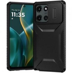 Moto G Stylus 5G 2026/2025 Ultimate U Design Hybrid with Camera Window Covering - Black