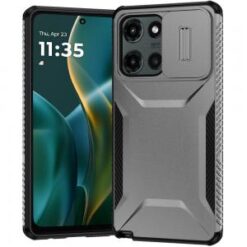 Moto G Stylus 5G 2026/2025 Ultimate U Design Hybrid with Camera Window Covering - Grey