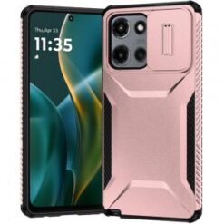 Moto G Stylus 5G 2026/2025 Ultimate U Design Hybrid with Camera Window Covering - Rose Gold