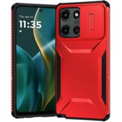 Moto G Stylus 5G 2026/2025 Ultimate U Design Hybrid with Camera Window Covering - Red