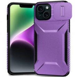 iPhone 13/14 Ultimate U Design Hybrid with Camera Window Covering - Purple
