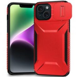 iPhone 13/14 Ultimate U Design Hybrid with Camera Window Covering - Red