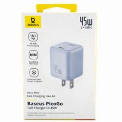 BASEUS 45W 1C Mini Fast Adapter PicoGo - BLUE (B/C BASEUS 5)