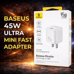 BASEUS 45W 1C Mini Fast Adapter PicoGo - WHITE (B/C BASEUS 6)