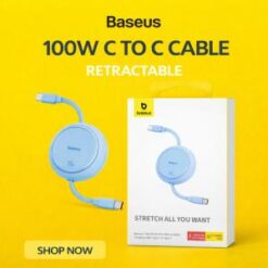 Baseus Mini Retractable 100W Type C to Type C Charging Cable 1M Cluster Blue (B/C BASEUS 13)