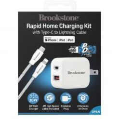 BROOKSTONE [CABLE] (20W with Type C to LIGHTNING CABLE WHITE) - (LANE D11 ITEM 12)