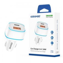 ESEEKGO [CAR CHARGER] (38W WHITE) - (LANE B2 ITEM 44)