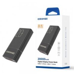 ESEEKGO [POWER BANK] (20000MAH TypeC) - DIGITAL DISPLAY - (LANE A RACK 10 ITEM 11)