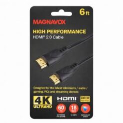 MAGNAVOX [HDMI CABLE] (6FT BLACK) - (LANE B14)