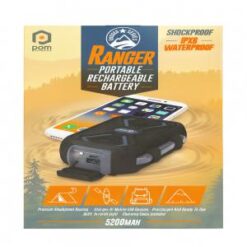 POM GEAR [POWER BANK] (5200MAH USB-A USB-PD BLACK) - SHOCKPROOF IPX6 WATERPROOF - (LANE D1)