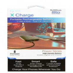 POM GEAR [POWER BANK] (10000MAH 2 USB BLACK) - FAST CHARGE - (LANE D1)