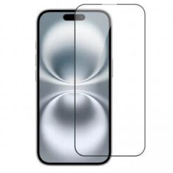 iPhone 17 Pro Max Bulk White Paper Card Package Black edged Tempered Glass (Black)