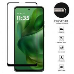 Moto G Power 2026/2025 Bulk White Paper Card Package Black edged Tempered Glass (Black)