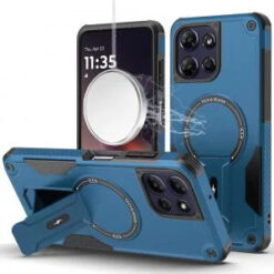 Motorola Moto G Power 5G 2025 Sturdy Bracket Kickstand Magnetic Hybrid - Blue