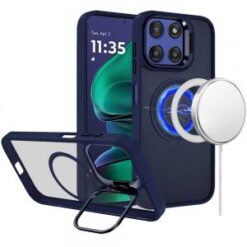 Moto G Stylus 5G 2026/2025 Fearless Tough HQ Metallic Hybrid with Camera Ring Stand [Magnetic Ci