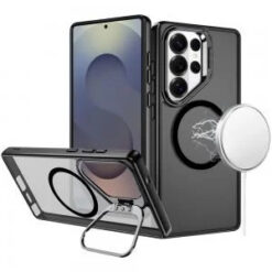 Samsung s26 Ultra Fearless Tough HQ Metallic Hybrid with Camera Ring Stand [Magnetic Circle] Cas