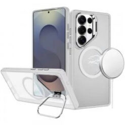 Samsung s26 Ultra Fearless Tough HQ Metallic Hybrid with Camera Ring Stand [Magnetic Circle] Cas
