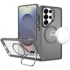 Samsung s26 Ultra Fearless Tough HQ Metallic Hybrid with Camera Ring Stand [Magnetic Circle] Cas