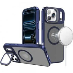 iPhone 17 Pro Max Frame Aluminium Camera Stand Metallic Buttons [Magnetic Circle] Tough HQ Hybri