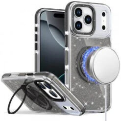 iPhone 17 Pro Max Glitz HQ Shimmer Glitter [Magnetic Ring Circle] with 360 degree Rotational Rin