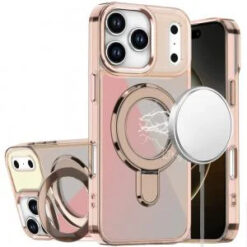 iPhone 17 Pro Max CHROME HQ Rotational Magnetic Ring Hybrid - Desert Titanium