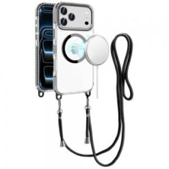 iPhone 17 Pro Max Transparent HQ Clear Line Design Edged Hybrid [Magnetic Circle] with Matching