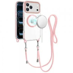 iPhone 17 Pro Max Transparent HQ Clear Line Design Edged Hybrid [Magnetic Circle] with Matching