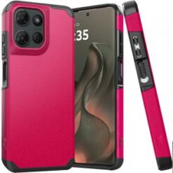 Motorola Edge 2025 (Original Series) Tough Strong Shockproof Hybrid in Slide-Out Package - Hot P