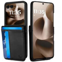 Motorola Razr Ultra 2025 Card Slot Wallet Holder Case Cover - Black