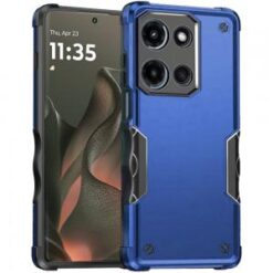 Motorola Edge 2025 Exquisite Tough Shockproof Hybrid Case Cover - Blue