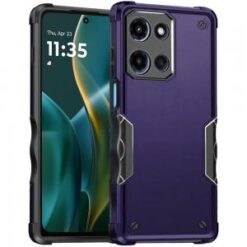 Moto G Stylus 5G 2026/2025 Exquisite Tough Shockproof Hybrid Case Cover - Dark Purple