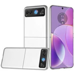 Motorola Razr 2025 2024 Flip Snap On Premium Matte Finish Case Cover - Silver