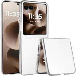 Motorola Razr Ultra 2025 Flip Snap On Premium Matte Finish Case Cover - Silver