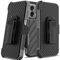 Motorola Moto G Stylus 5G (2024) Noble lined shockproof dual layer hybrid - Black/Grey