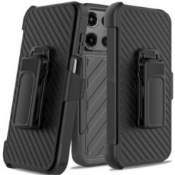 Moto G Stylus 5G 2026/2025 Noble lined shockproof dual layer hybrid - Black/Black