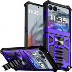Motorola Razr 2025 2024 Machine Design Hybrid with Kickstand - Purple