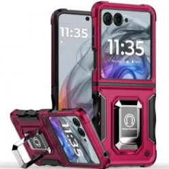 Motorola Razr 2025 2024 OPTIMUM Magnetic Ring Stand Hybrid - Hot Pink