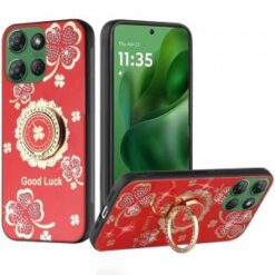 Moto G Power 2026/2025 SPLENDID Diamond Glitter Ornaments Engraving Case Cover - Good Luck Flora